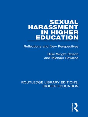 cover image of Sexual Harassment in Higher Education
